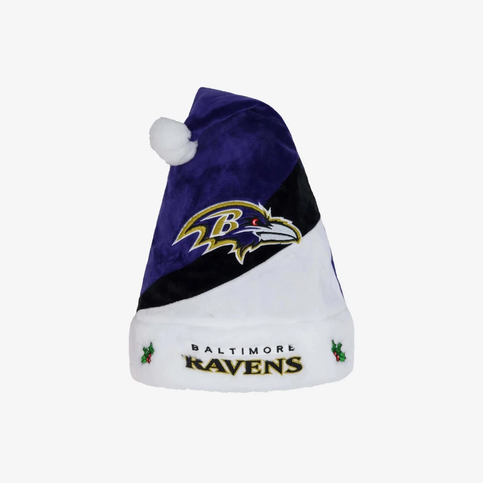 NFL Baltimore Ravens Santa Claus Hat Mütze 2021 Weihnachtsmann Christmas