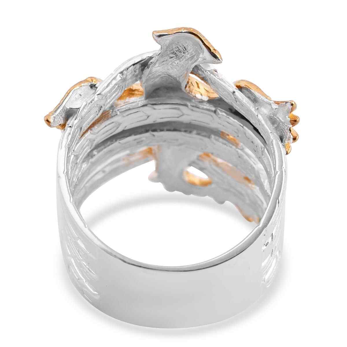 BALI LEGACY 925 Sterling Silver Vermeil Yellow Gold Plated Promise Ring