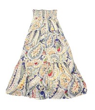 American Eagle Outfitters Strapless Paisley Boho Maxi Dress Women’s Size M