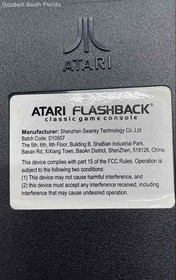Atari Flashback Black Wired Portable Classic Gaming Console Not Tested