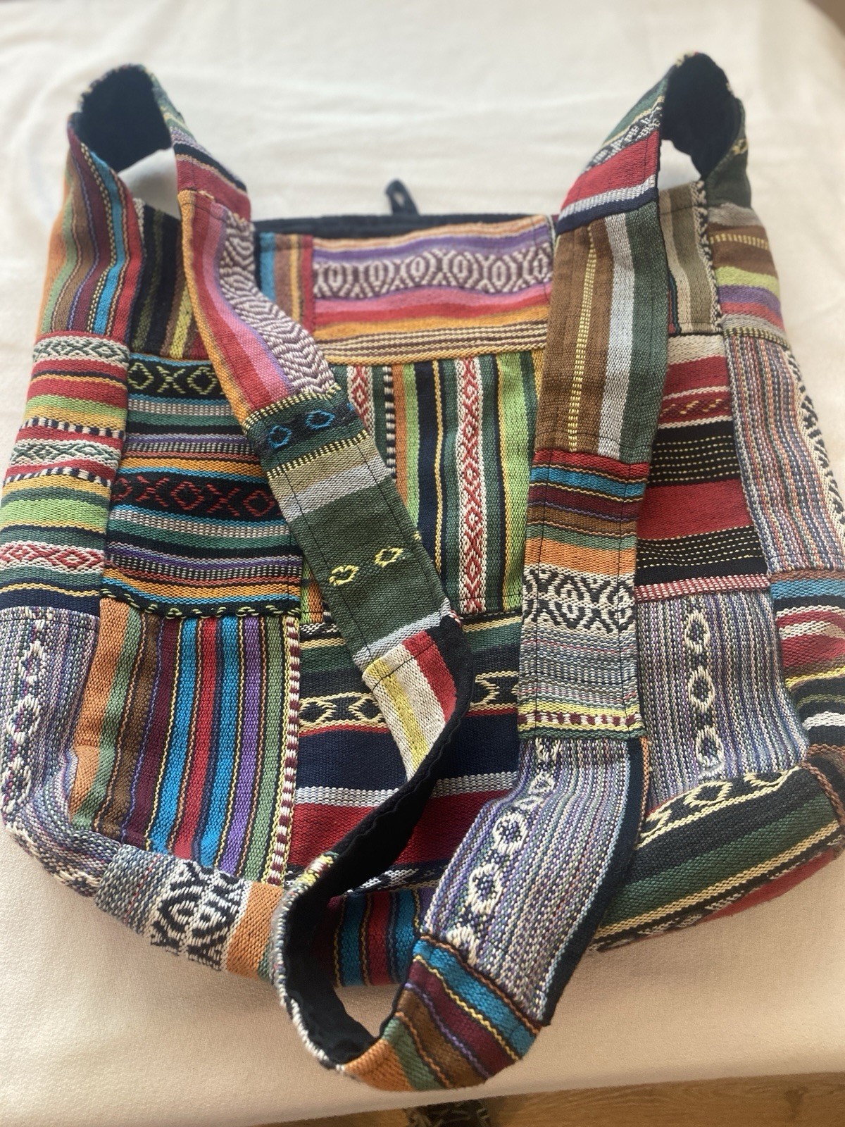 Patchwork PURSE Nepal Patchwork Hippie Boho Pocke… - image 6