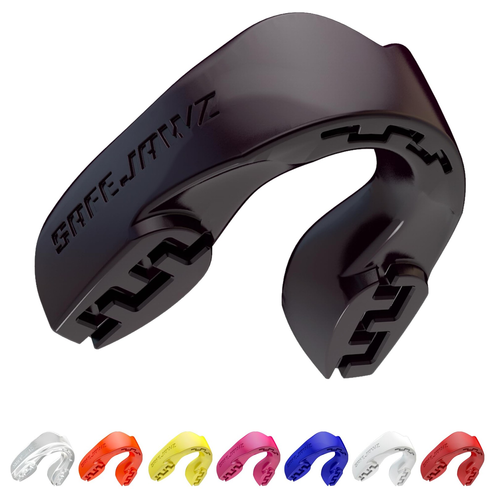SAFEJAWZ Mouth Guard Slim Fit Gum Shield for Adults & Juniors with Case Easy Fit