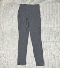 Soma S Lights Grey Ribbed Knit Skinny Ankle Lounge Sleep PJ Sweats Pants