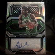 2020-21 Panini Prizm - Penmanship Aaron Nesmith #RP-ANS Silver Prizm (AU, RC)