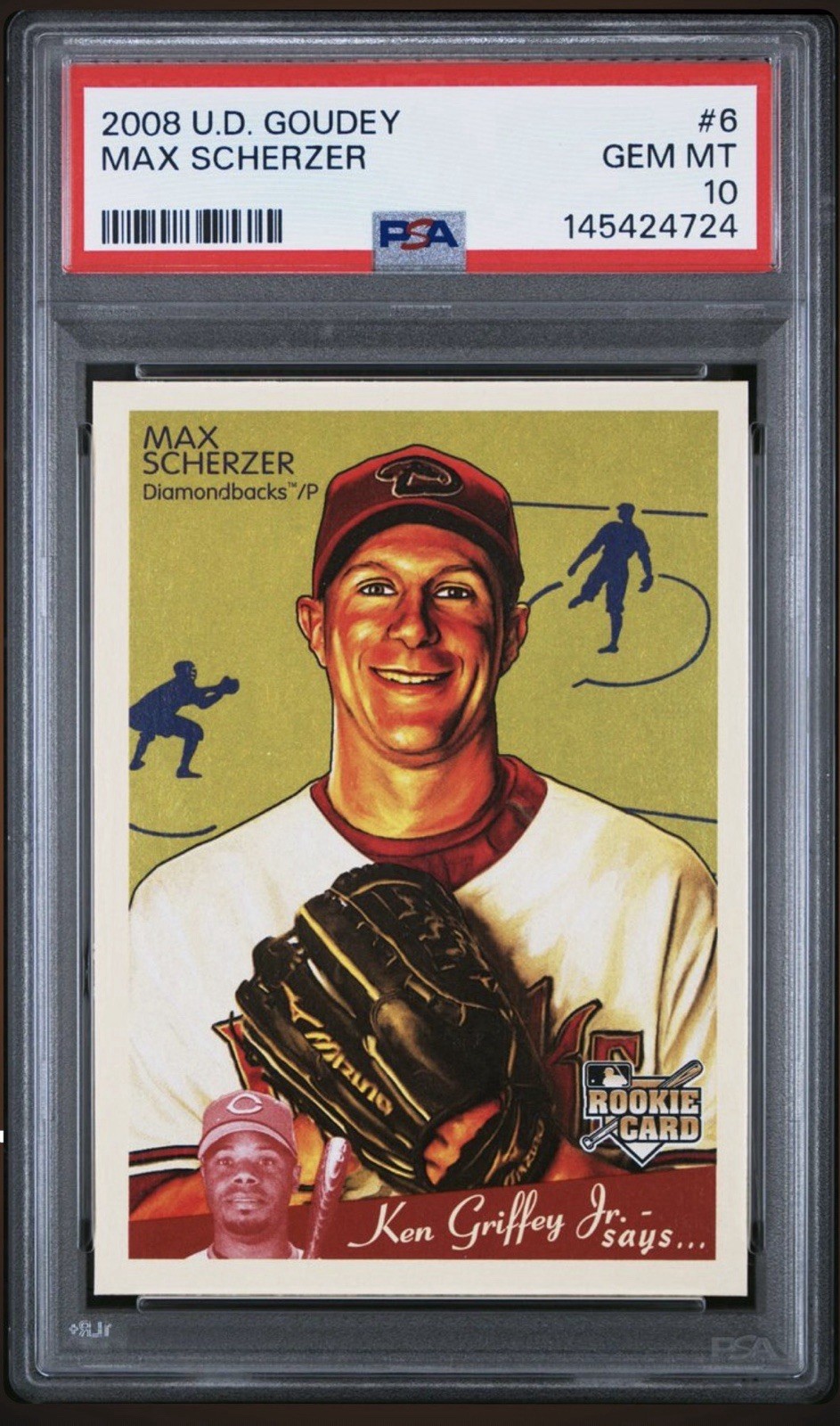 2008 UD GOUDEY #6 MAX SCHERZER ROOKIE RC PSA 10