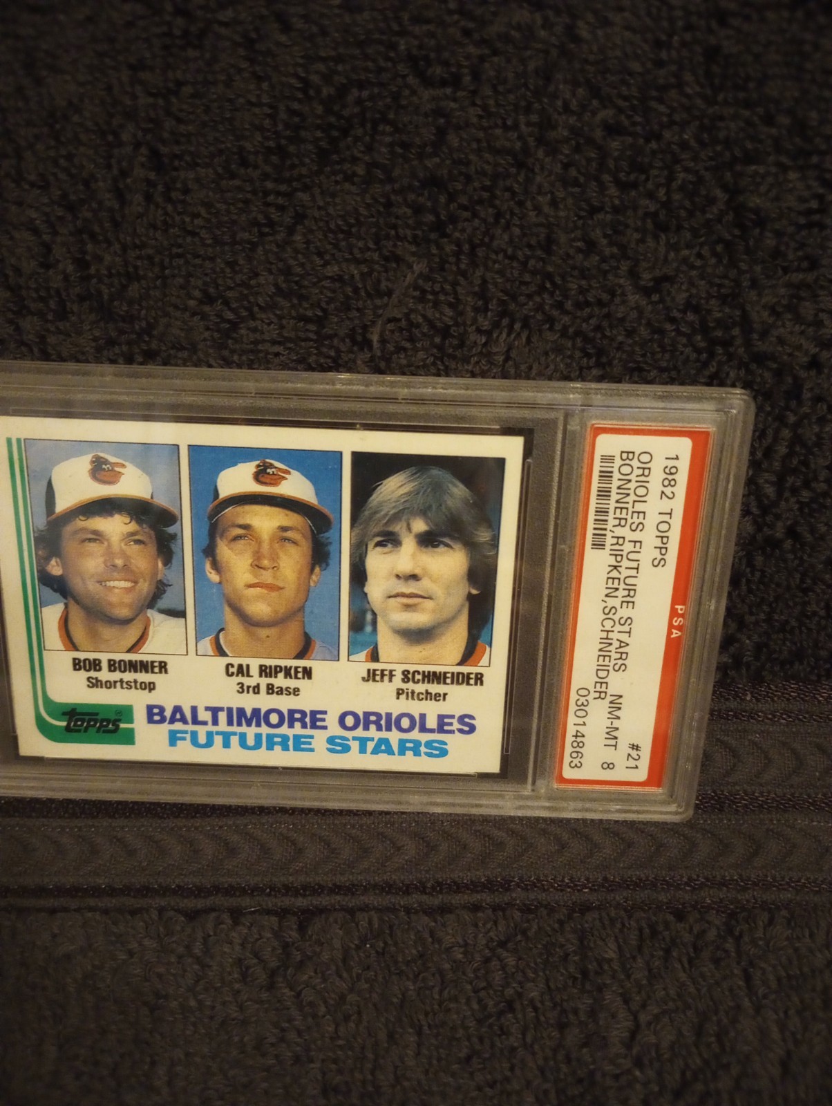 1982 CAL RIPKEN JR.TOPPS FUTURE STARS ROOKIE RC #21 PSA 8 NEAR-MINT!! view 9