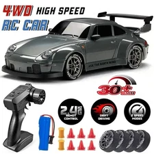4WD RC Drift Car 1:24 30 km/h High Speed Remote Control Racing Car Toy Xmas Gift