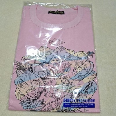 Arashi Satoshi Ohno × Yayoi Kusama 24H TV Chari T-Shirt Pink M unbenutzt