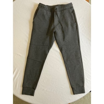 American Eagle Active 24/7 Joggers Mens Small Charcoal Gray Heather Zip Pockets