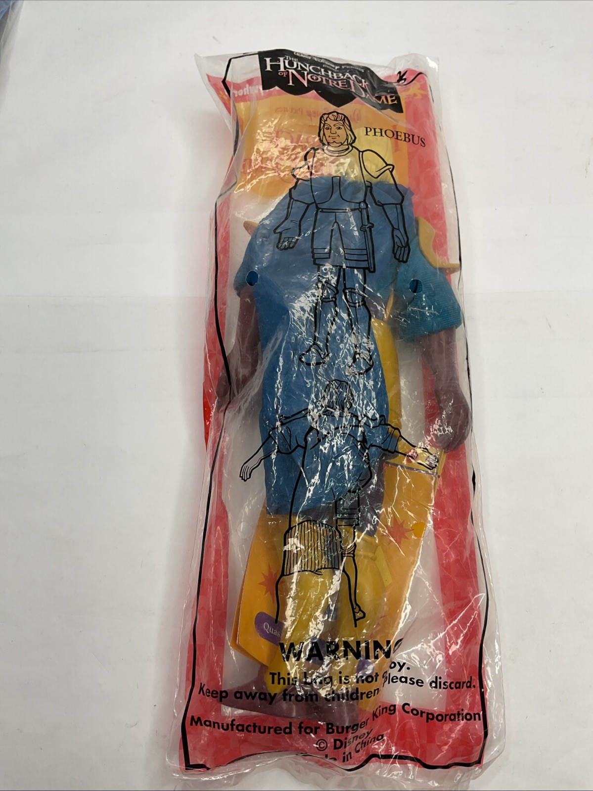 Burger King Hunchback Of Notre Dame Lot Of 4 Quasimodo Hugo Phoebus Esmeralda