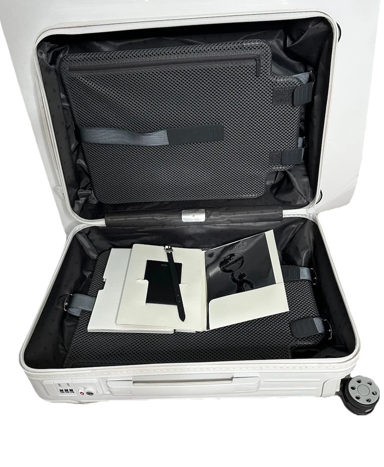 NWOT RIMOWA Essential Cabin Carry- On Gloss White 21.7" x 15.8 "x 9.1" - Image 3 of 4