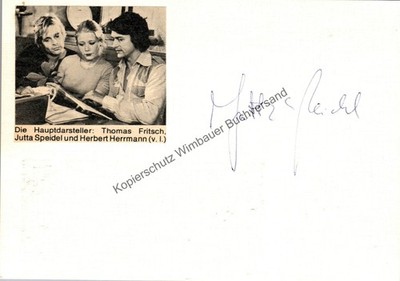 Original Autogramm Jutta Speidel /// Autogramm Autograph signiert signed  299333