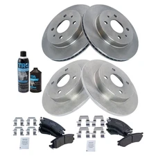 Brake Pad & Rotor Kit All 4 COMPLETE Kit w/Chemicals