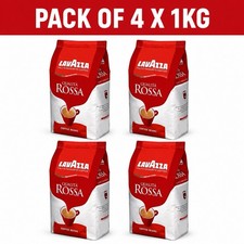 4 x Lavazza Qualita Rossa Coffee Beans - 1kg (Pack of 4)
