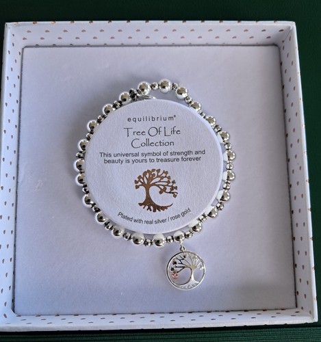 equilibrium Tree of Life Collection Plated with real silver/ rose gold