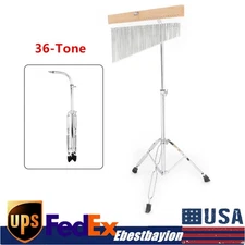 Bar Chimes Single-Row Wind Chime 36-Tone w/ Tripod Stand Percussion Instrument