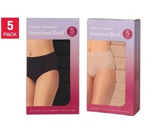 Carole Hochman Seamless Stretch Brief Women's Underwear NEW  PACK OF 5 