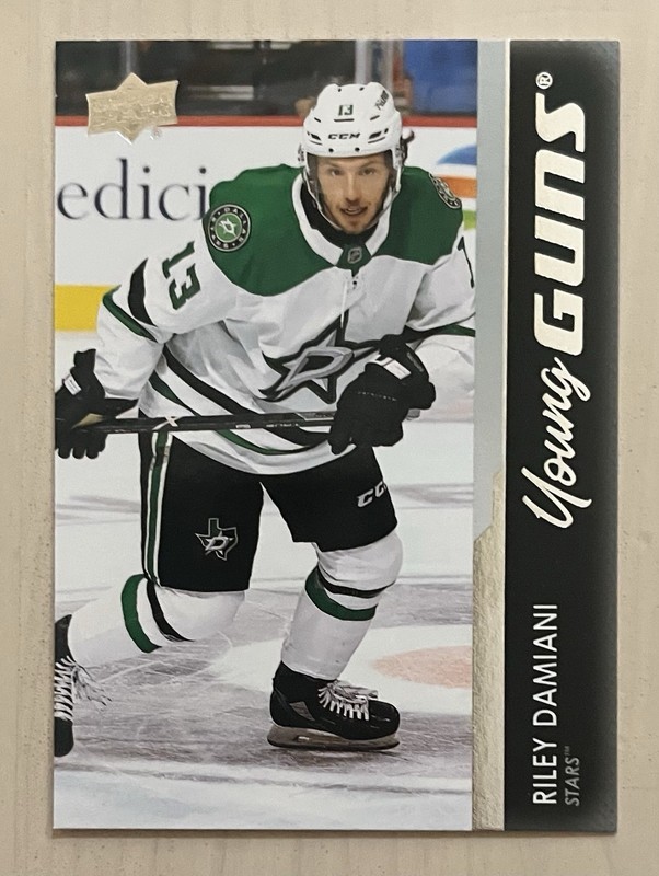 RILEY DAMIANI 2021-22 Upper Deck YOUNG GUNS Rookie Card #741