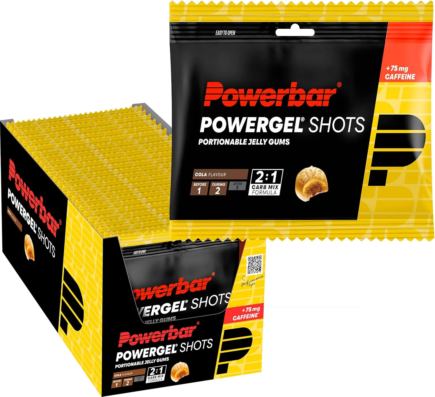 Powergel Shots Cola 24X60G - Energia Ad Alto Contenuto Di Carboidrati - C2MAX - 