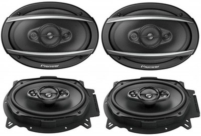 4 PIONEER TS-A6960F 450W MAX 6'' X 9'' 4-WAY 4-OHM STEREO COAXIAL SPEAKER (2PAIRS)
