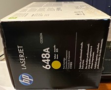 HP 648A Yellow Genuine LaserJet Toner Cartridge CE262A for CP4025 CP4525