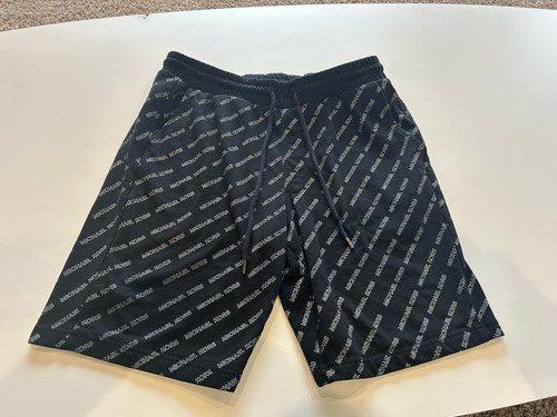 Pantaloncini lounge Michael KORS neri taglia small usati in ottime condizioni logo Spellout - Foto 10 di 10