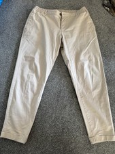 Mens Zara Beige Cropped Chinos XL