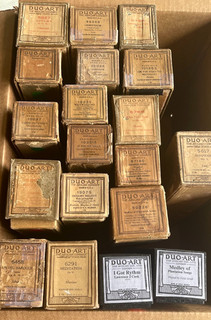 DUO ART Piano Roll Lot. 19 Old Original Rolls FAIR CONDITION SOME NEW BOXES