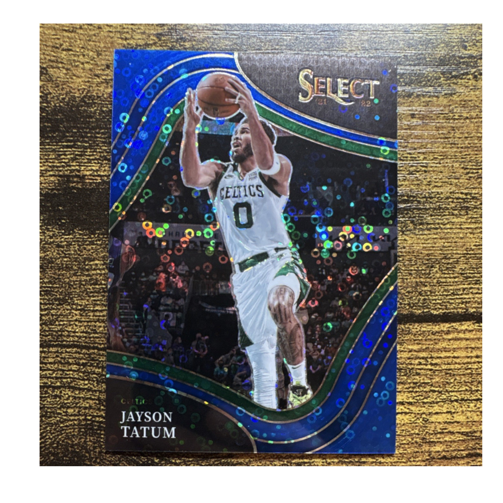 Panini 2021-22 Select Courtside Jayson Tatum #206 Blue Disco Prizm /25 Celtics