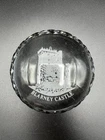 Waterford Crystal Blarney Castle Paperweight 3.5” Ireland Hand-Etched Vintage