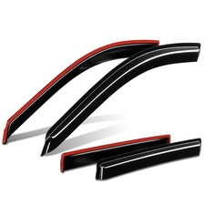 Fit 10-14 Subaru Outback Glossy 4-Piece 3M Tape On Wind Rain Side Window Visors