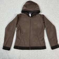 Vintage 1998 Patagonia Windproof Arctic Jacket Womens Medium Brown Synchilla F8