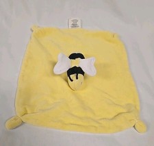 Burt's Bees Baby Honey Bee Lovey Security Blanket Plush 100 Organic Cotton