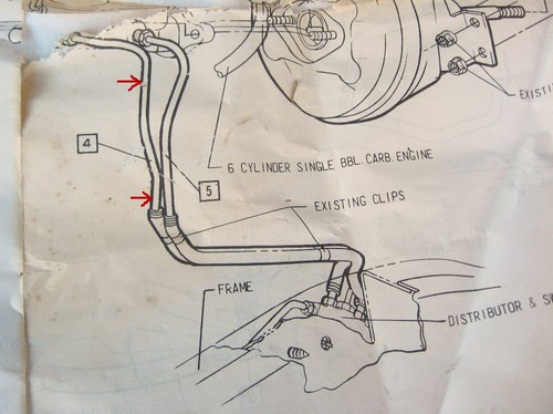 1967 GTO LeMans Gran Sport Skylark NOS GM Front Brake Master Pipe 67 400 326 340 - Picture 4 of 4