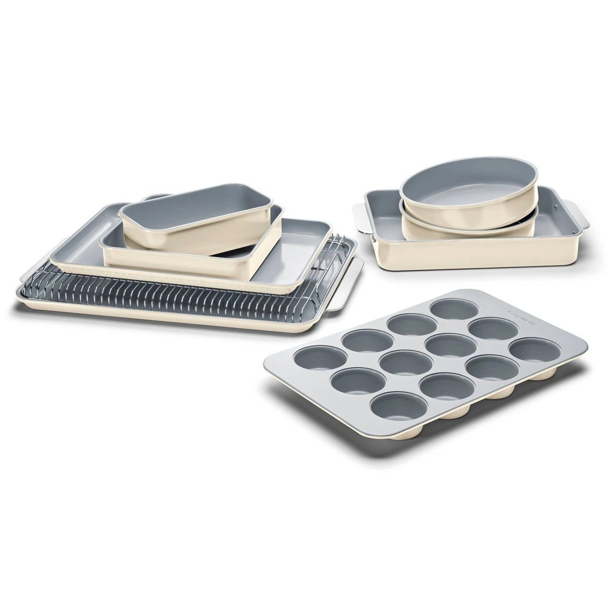 Caraway Nonstick Ceramic Bakeware Set (11 Pieces) Cream - Baking Sheets, Assorte
Opens in a new wind