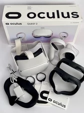 Oculus Quest 2 Virtual Reality Headset 256GB White w/ Controllers, Fit Pack Etc