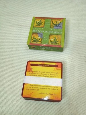The Four Agreements 48 Card Deck Self Improvement Toltec Wisdom Don Miguel Ruiz
