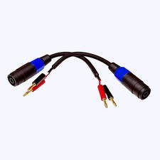Speakon Cables, 2 Pack NL4FX Speaker Cable with Gold Plated Banana Plugs, Pre...