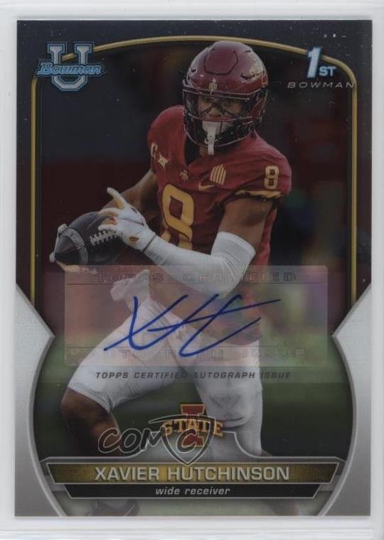 2022 Bowman U Chrome Chrome Prospect Auto Xavier Hutchinson #32 Auto ry1