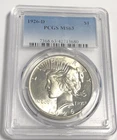 1926 D Peace "PCGS MS63"💰🔥Luster Galore/ Nice High Points/ Low 2,348,7000💥💥✅