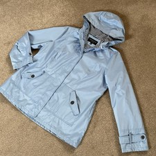 New Centigrade Outerwear Light Blue Rain Jacket Coat With Hood Large