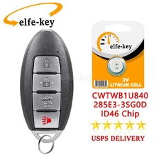 Keyless Remote Car Key Fob for Nissan Sentra Versa 2013 2014 2015 2016 2017 2018
