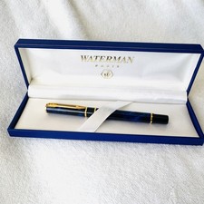 Waterman Laureat Ballpoint Pen Mineral Blue  Gold New In Box Vintage