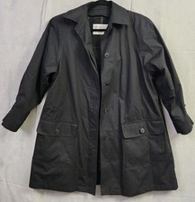 London Fog Limited Edition Jacket Half Coat Black Removable Zippered Lining 12R