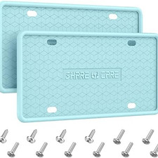 Silicone License Plate Frame - Rust Proof Weather Proof - Select Your