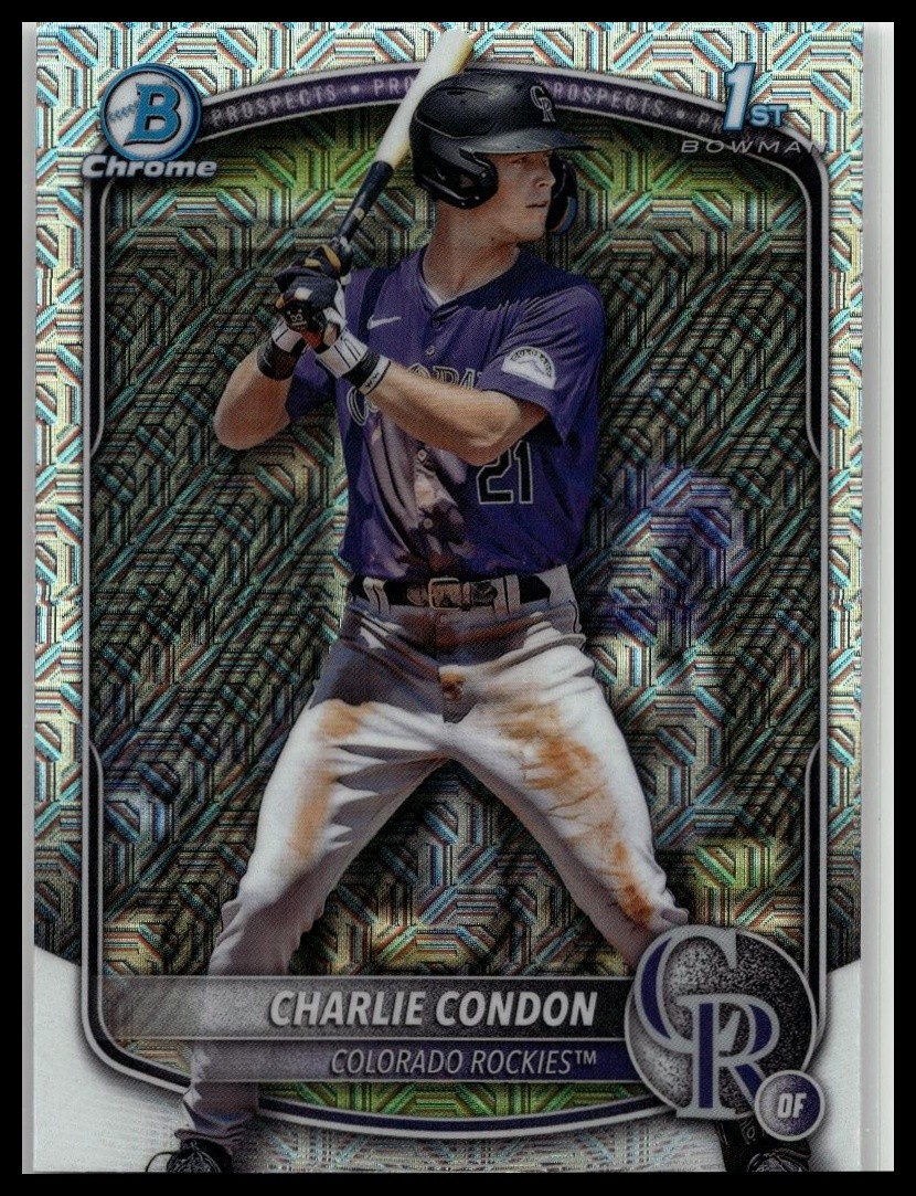 2025 Bowman #BCP-75 Charlie Condon Chrome Prospects Mojo Refractor