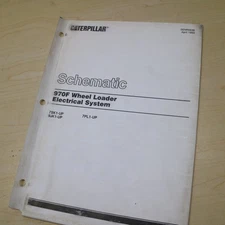 CAT 970F Wheel Loader Electrical System Schematic Manual wiring shop repair
