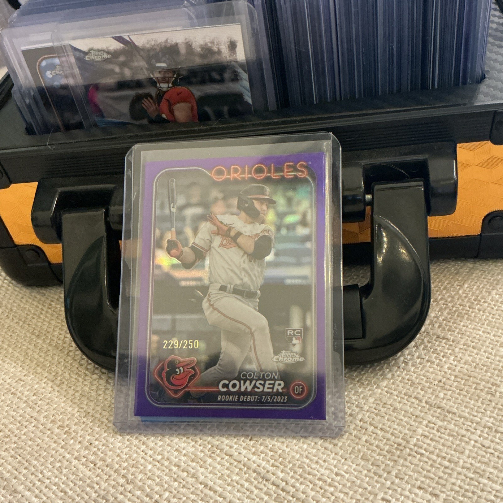 2024 Topps Chrome Colton Cowser Orioles Purple Refractor Rookie /250 #278