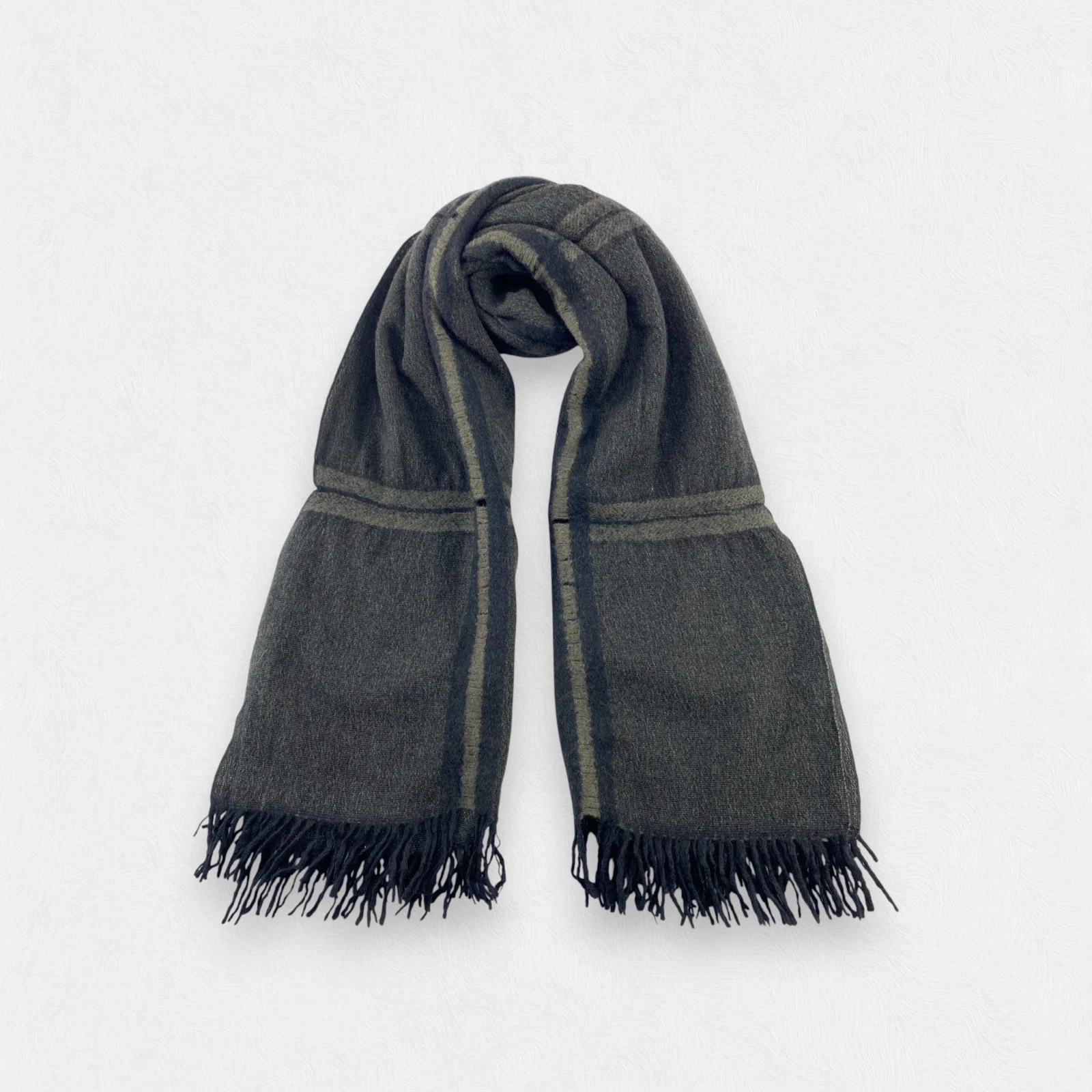 Issey Miyake Scarf Muffler Wrap Scarf Wool Unisex Scarves