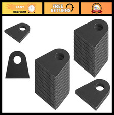20 Pack Weld-On Flat Chassis Mount Tabs, 1/2" Hole, 7/32" Thick, 1-7/8" Height